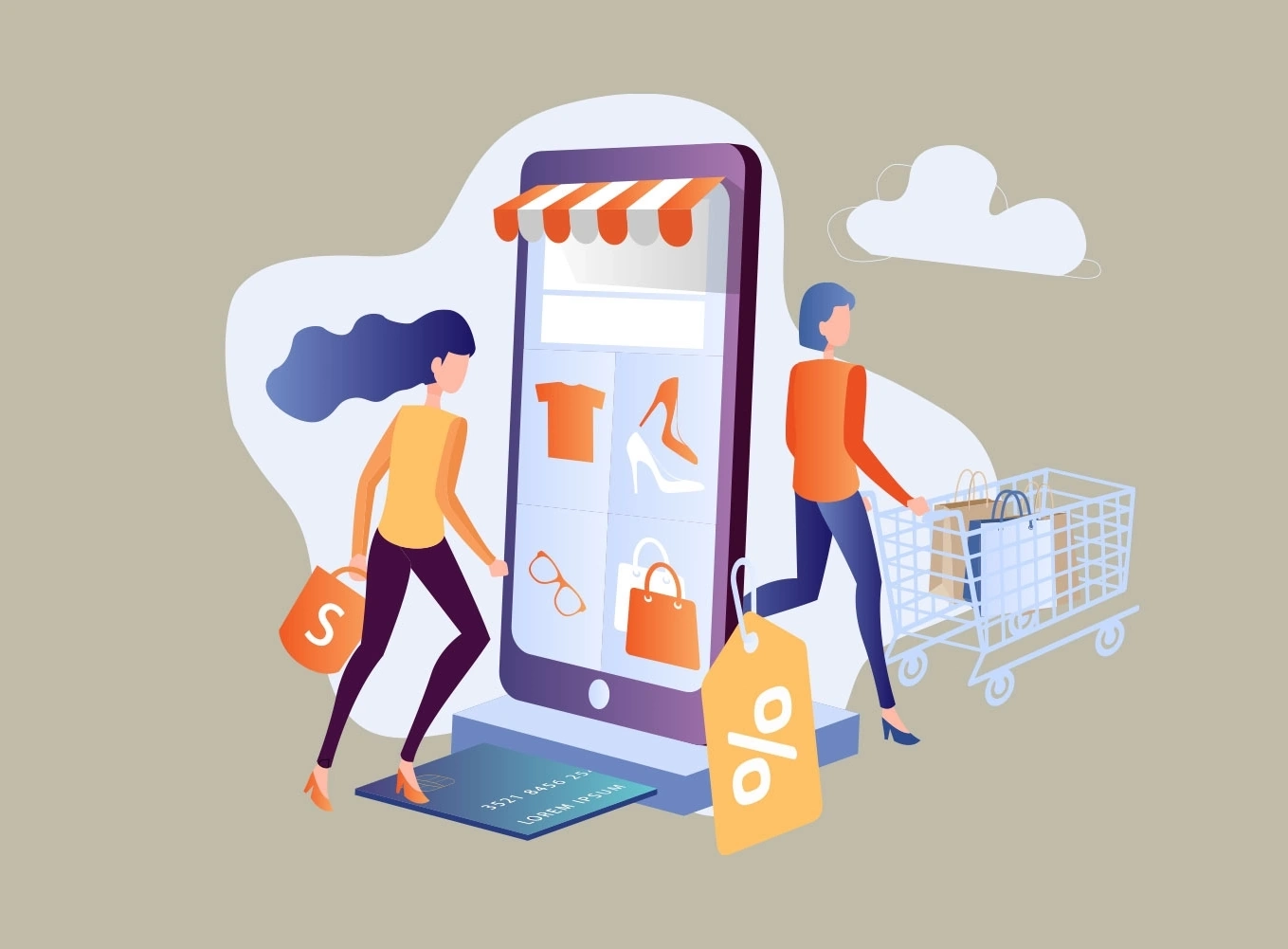 Online Shop auf Mobile
